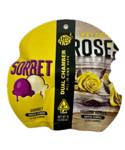 Dual Chamber THC Vape Pen 0.5+0.5ml – Sorbet & Yellow Roses