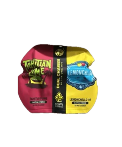 Dual Chamber THC Vape Pen 0.5+0.5ml Tahitian Lime & Lemonchello