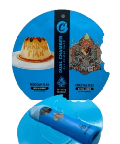 Dual Chamber THC Vape Pen 0.5+0.5ml Mexican Flan & Cheetah Piss