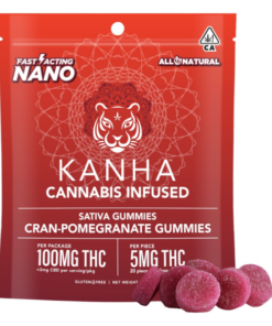 KANHA Cannabis Infused Cran-Pomegranate gummies| 100mg